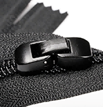 Non porous lock head anti-theft zipper