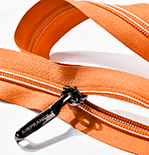 Explosion proof nylon zipper
