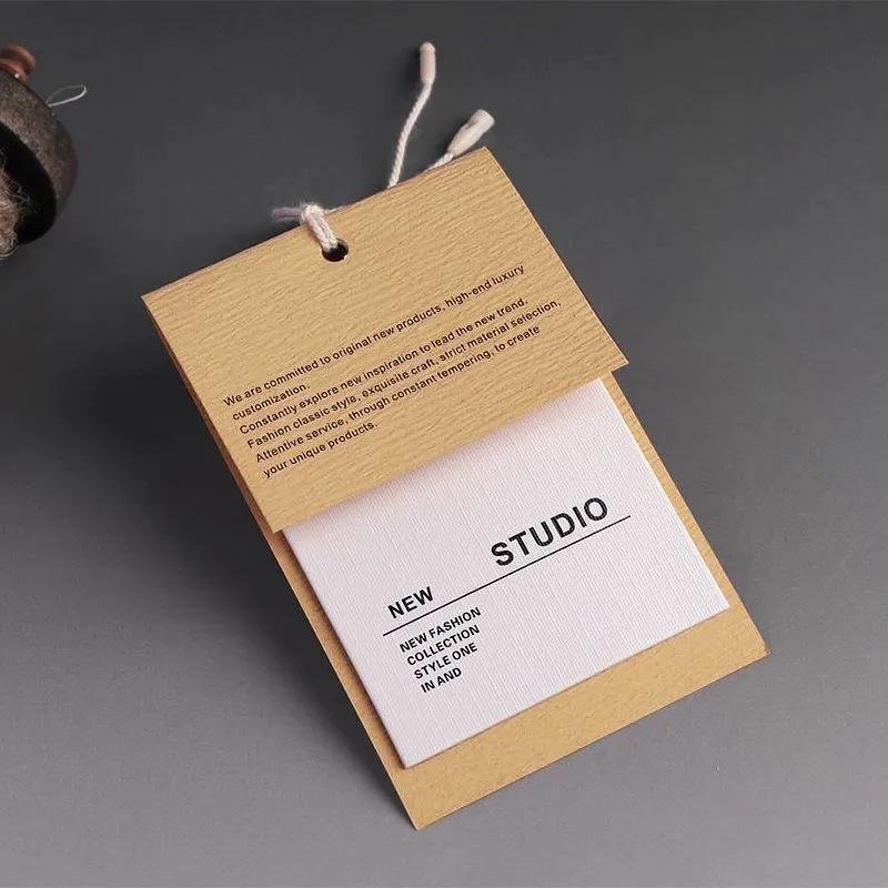 Art paper hang tag